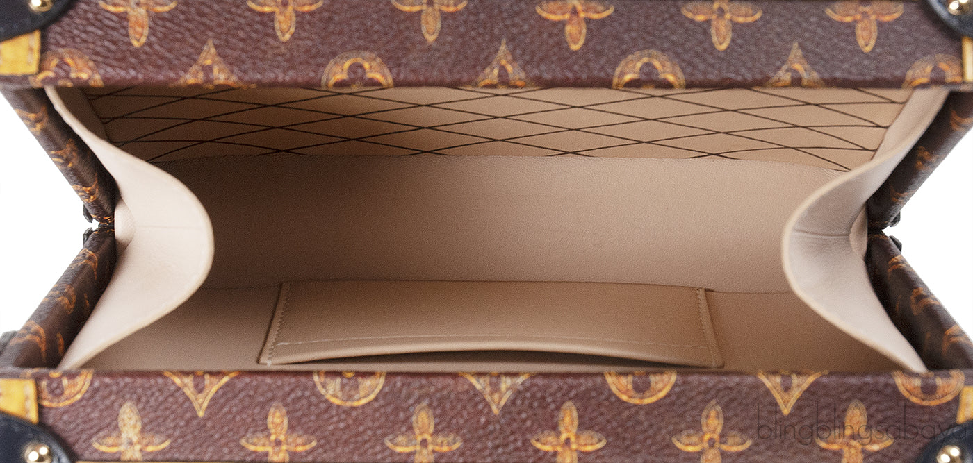 Louis Vuitton Grey Printed Petite Malle GHW