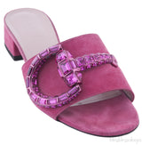 Fuchsia Suede Maxine Sandals