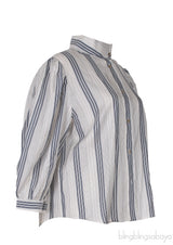 Stripe Grey & White Shirt