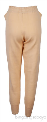 Light Yellow Knit Jogging Bottom