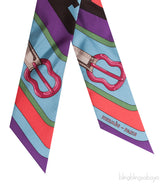 Multi-color Buckle Print Twilly