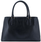 Black Saffiano Lux Leather Tote