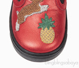 Red Rabbit Pineapple Kids Shoes