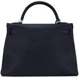 Kelly 32 Black Taurillon Clem. GHW