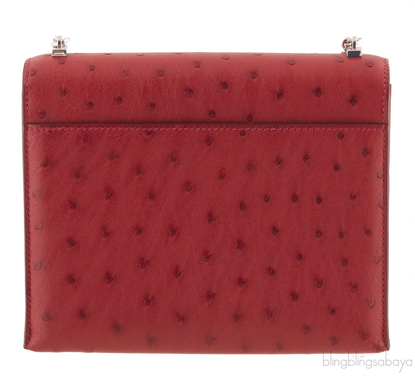 Verrou Chaine Mini Ostrich Bag