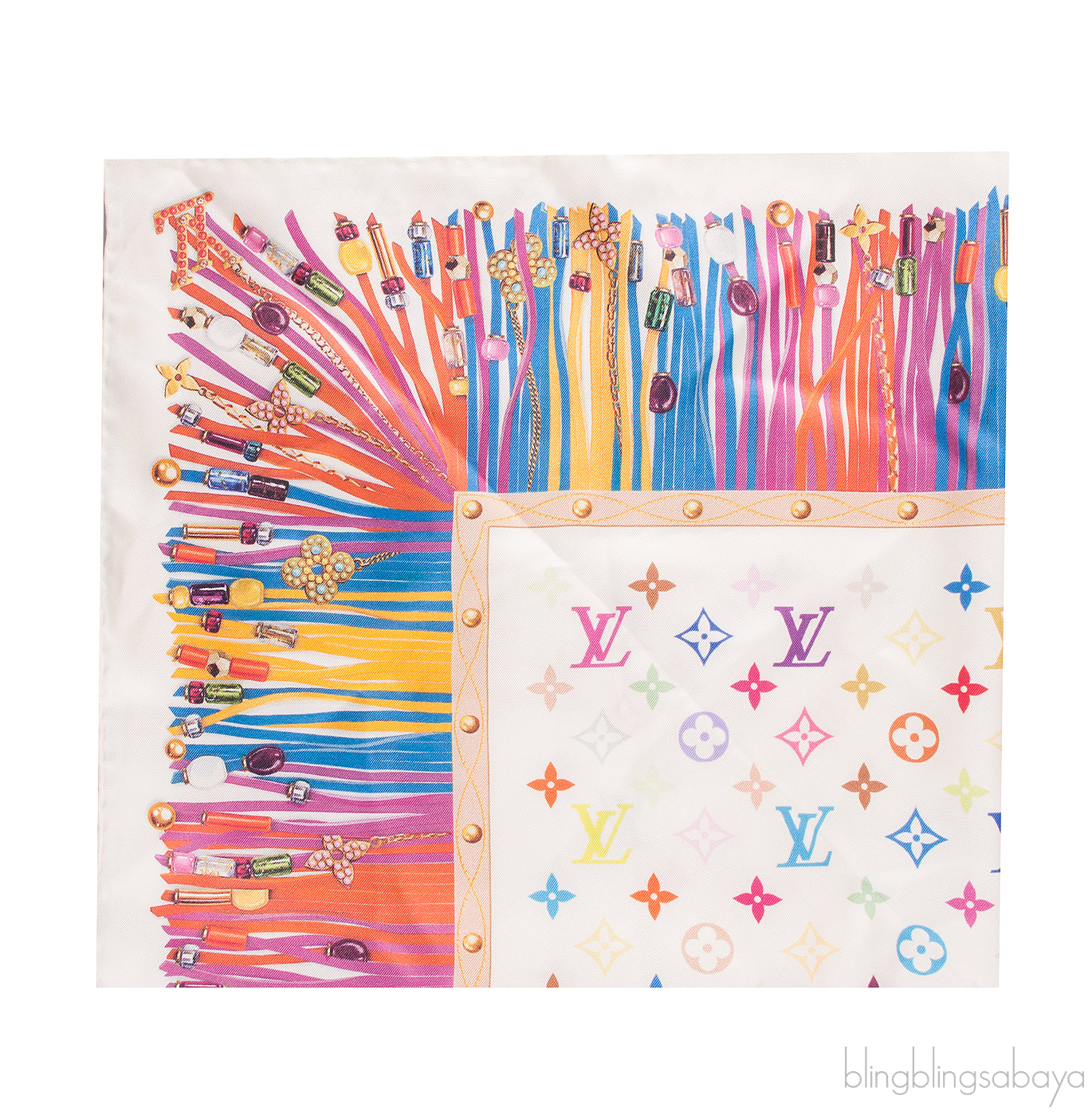 Multi-color Monogram Scarf