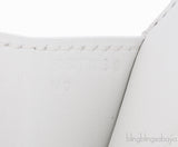 Shadow White Kelly Cut Pochette Swift