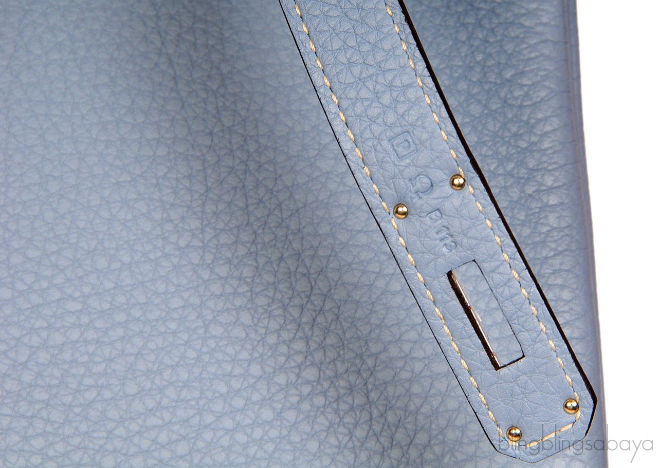 Birkin 35 Blue Lin Togo