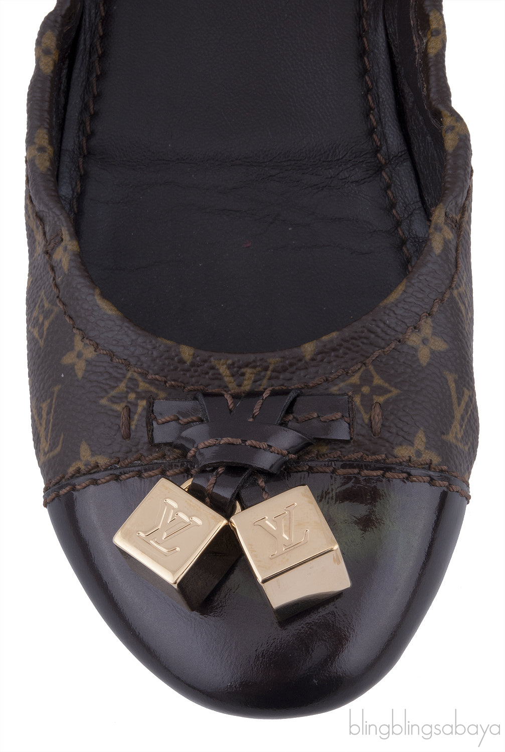 Brown Monogram Ballet Flat