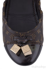 Brown Monogram Ballet Flat