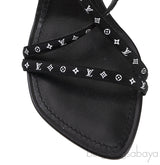 Black Monogram Citizen Strappy Sandals