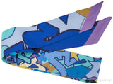 Graff Multicolor Blue Silk Twilly