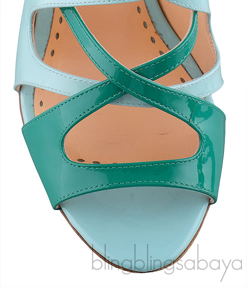 Bi-color Strappy Heels