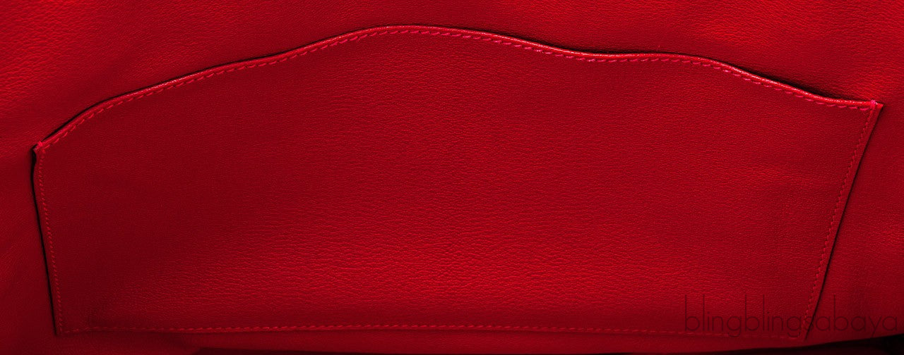Birkin 35 Red Braise Shiny Croco