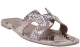 Oran Sandals Natural Python