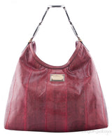 Red Python Hobo bag