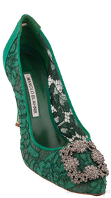 Floral Lace Emerald Green Hangisi