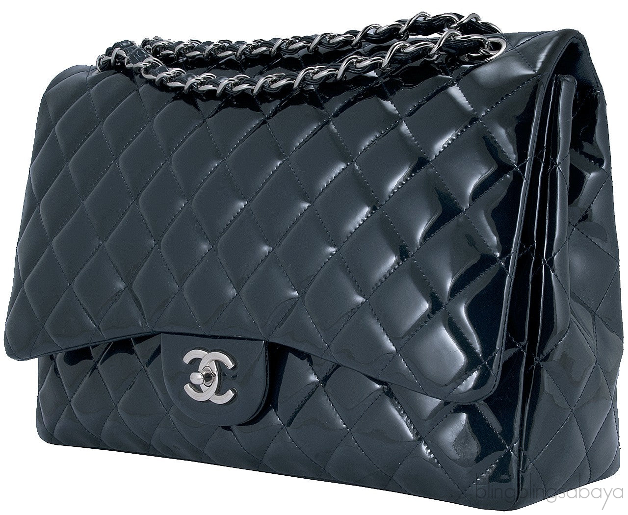 Dark Army Green Maxi Flap Bag