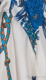 Printed Silk Kimono Top