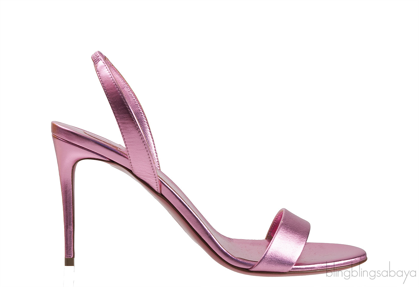 O Marylin Pink Metallic Slingback Sandal