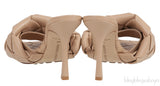 Bottega Veneta Nude Lido Intrecciato Square Toe Mule 38