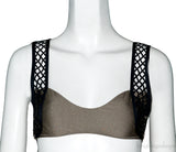 Metallic Knox Lattice Trimmed Bikini & Top