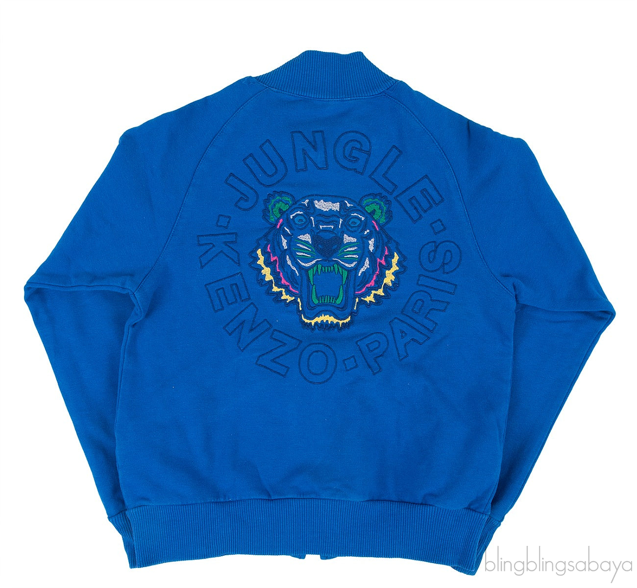 Blue Tiger Embroidered Kids Jacket