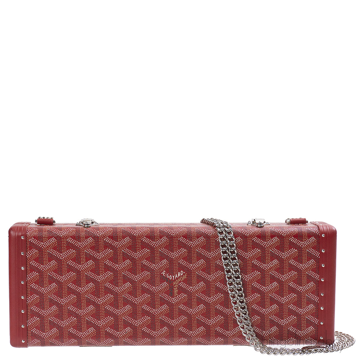 Goyard Saint Honore Trunk Bag Burgundy