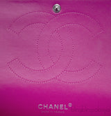 Fuchsia Quilted Maxi Flap Bag