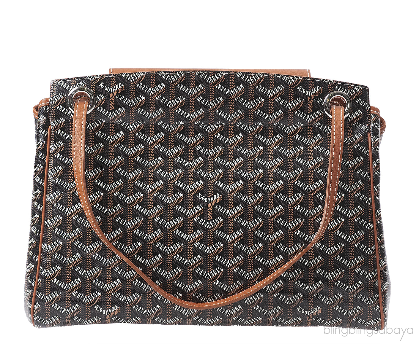 Goyard Black & Tan Routte Suople Bag PM