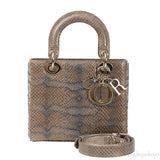Lady Dior Beaded Python Small Handbag GHW
