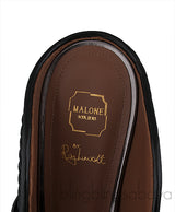 Maureen Black Woven Satin Mules