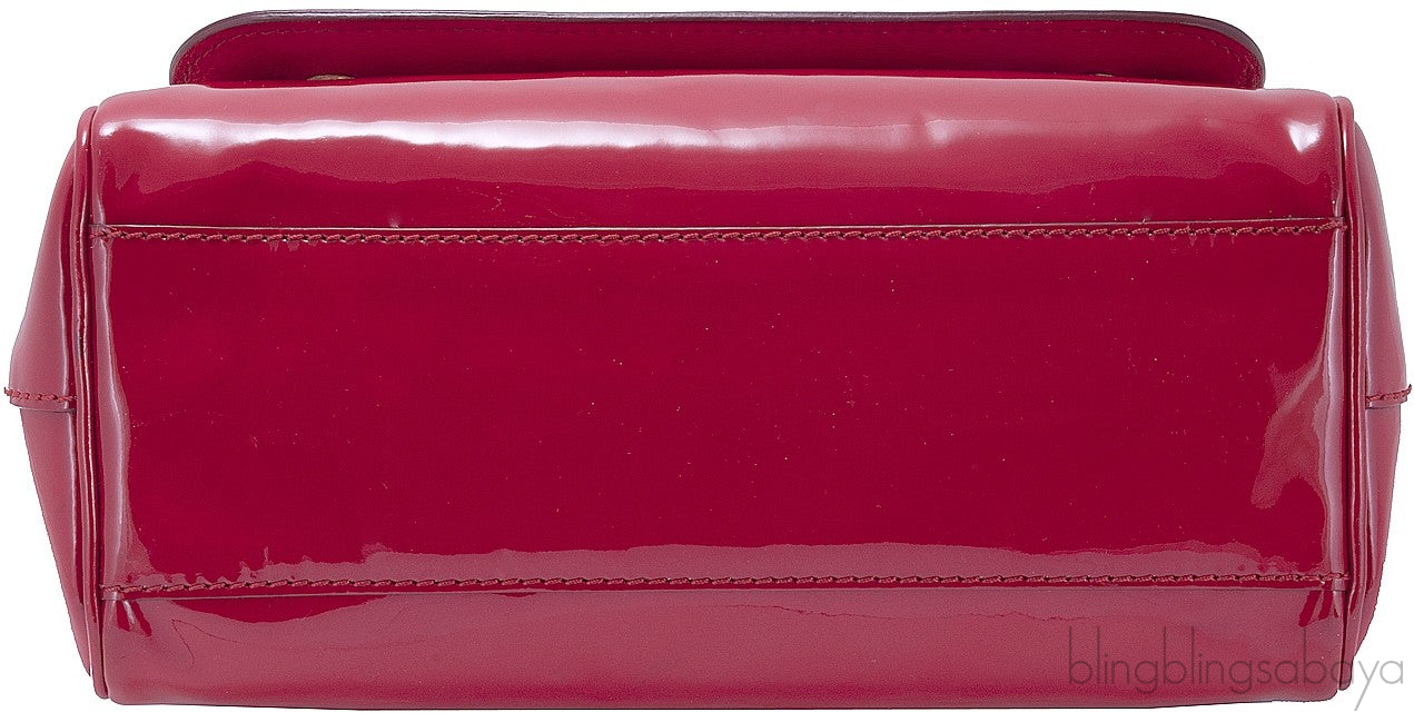 Red Patent Miss Sicily Shoulder Bag