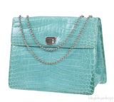 Glazed Crocodile Lunchbox Large Tiffany Blue Bag