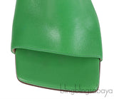 Bottega Veneta Green Stretch Leather Sandals