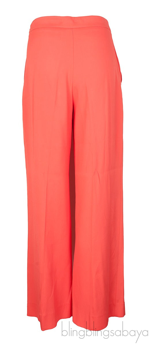Orange High Rise Trouser