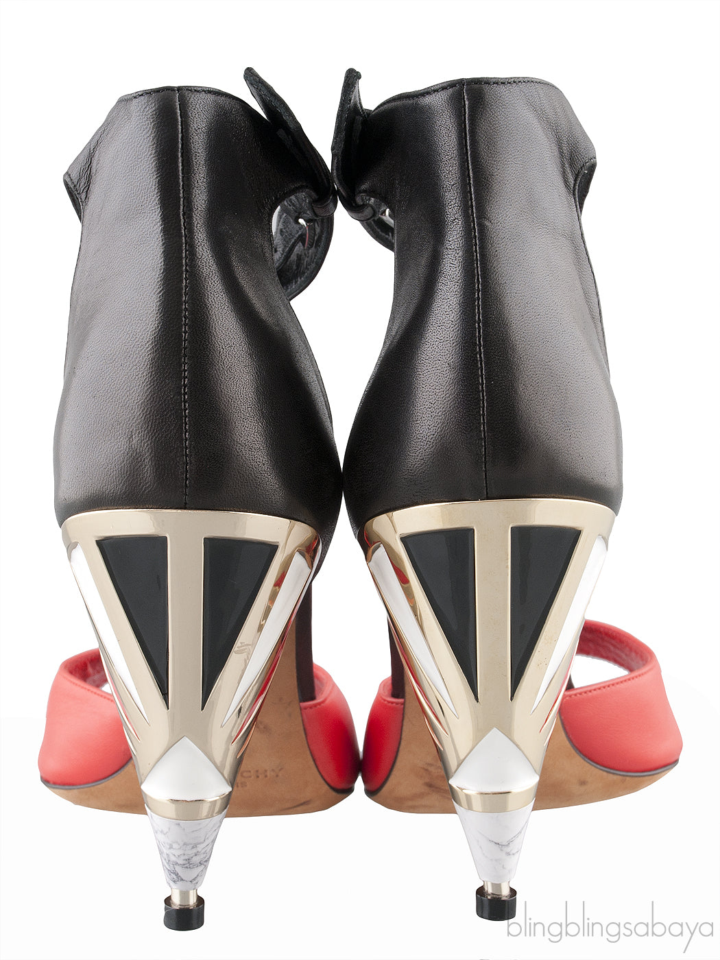 Bi-color Slingback Heels