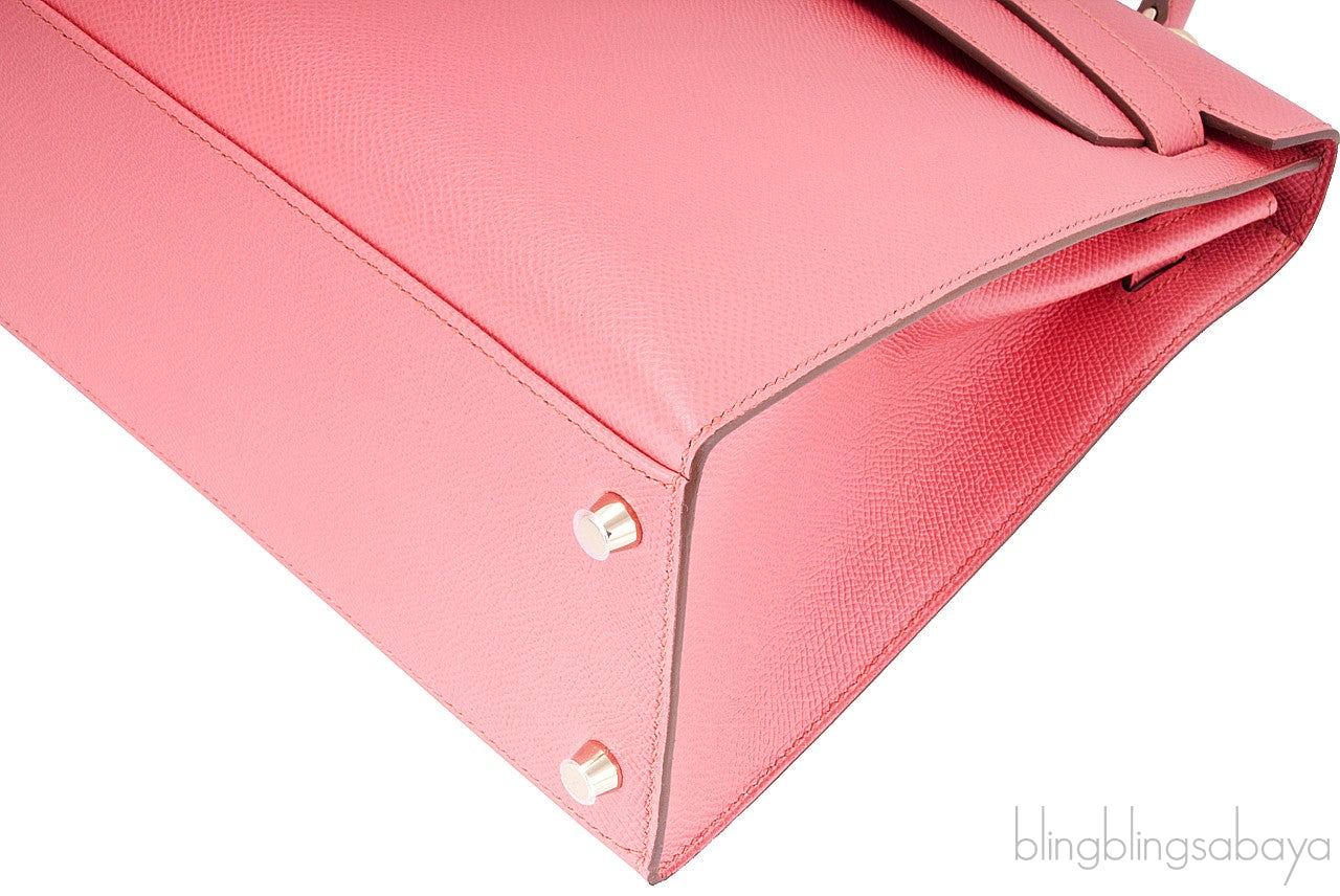 Kelly 32 Flamingo Epsom Sellier GHW