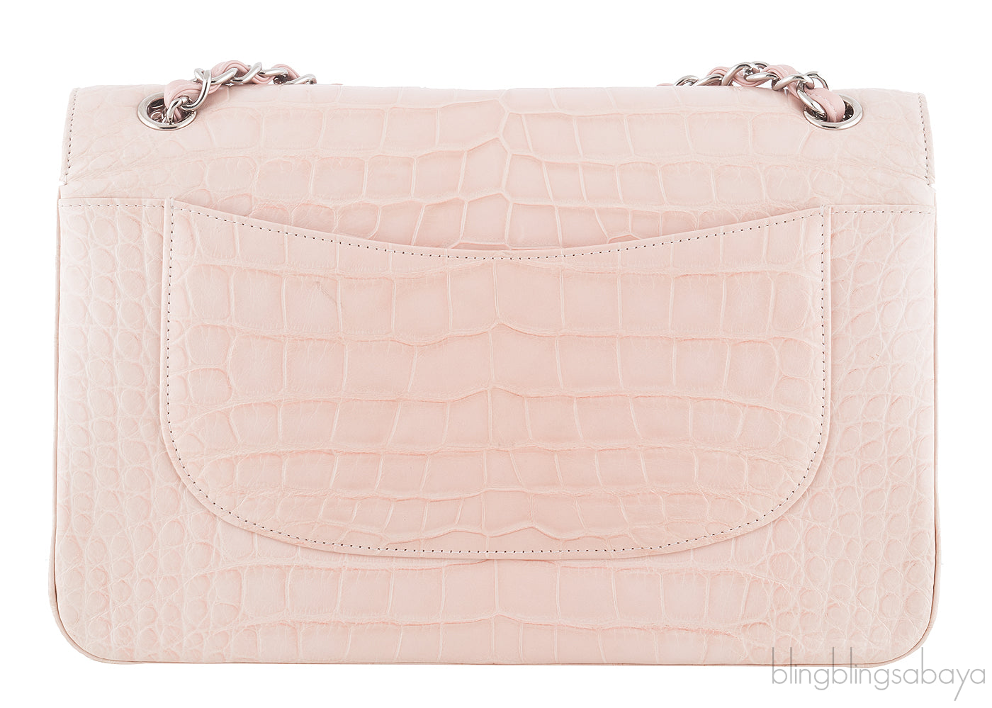 Light Pink Jumbo Crocodile Bag