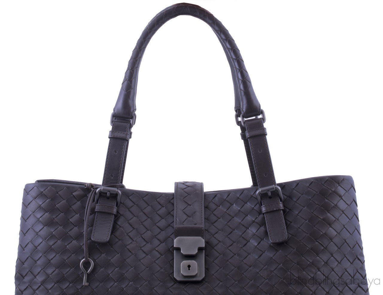 Roma Intrecciato Leather Tote