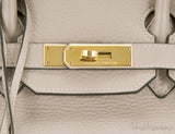 Birkin 35 Gris Tourterelle GHW