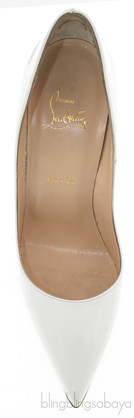 White Patent Pigalle Pump