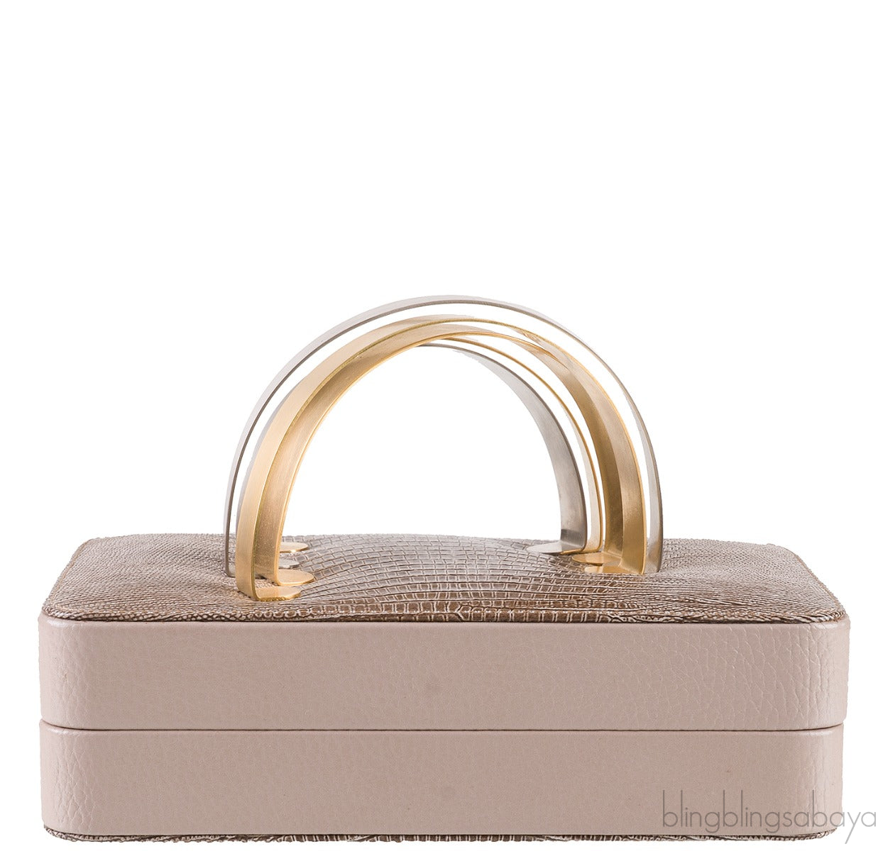 Coil Cuffbox Lizard Print Clutch
