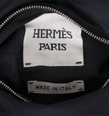 Hermes Reversible Black and Printed Bomber Jacket