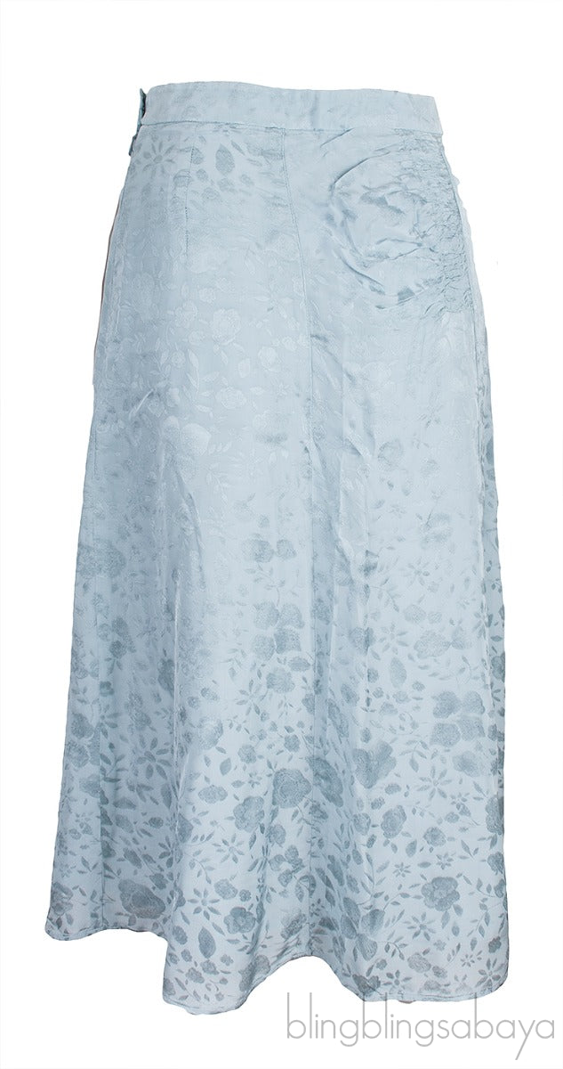 Sky Blue Midi Skirt