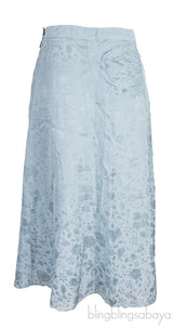 Sky Blue Midi Skirt