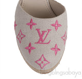 Canvas Monogram Wedge Espadrilles