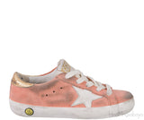 Coral & Gold Super Star Kids Sneaker