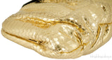 Dolce & Gabbana Gold Snakeskin Wallet Clutch