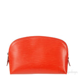 Louis Vuitton Orange Cosmetic Pouch Epi Leather